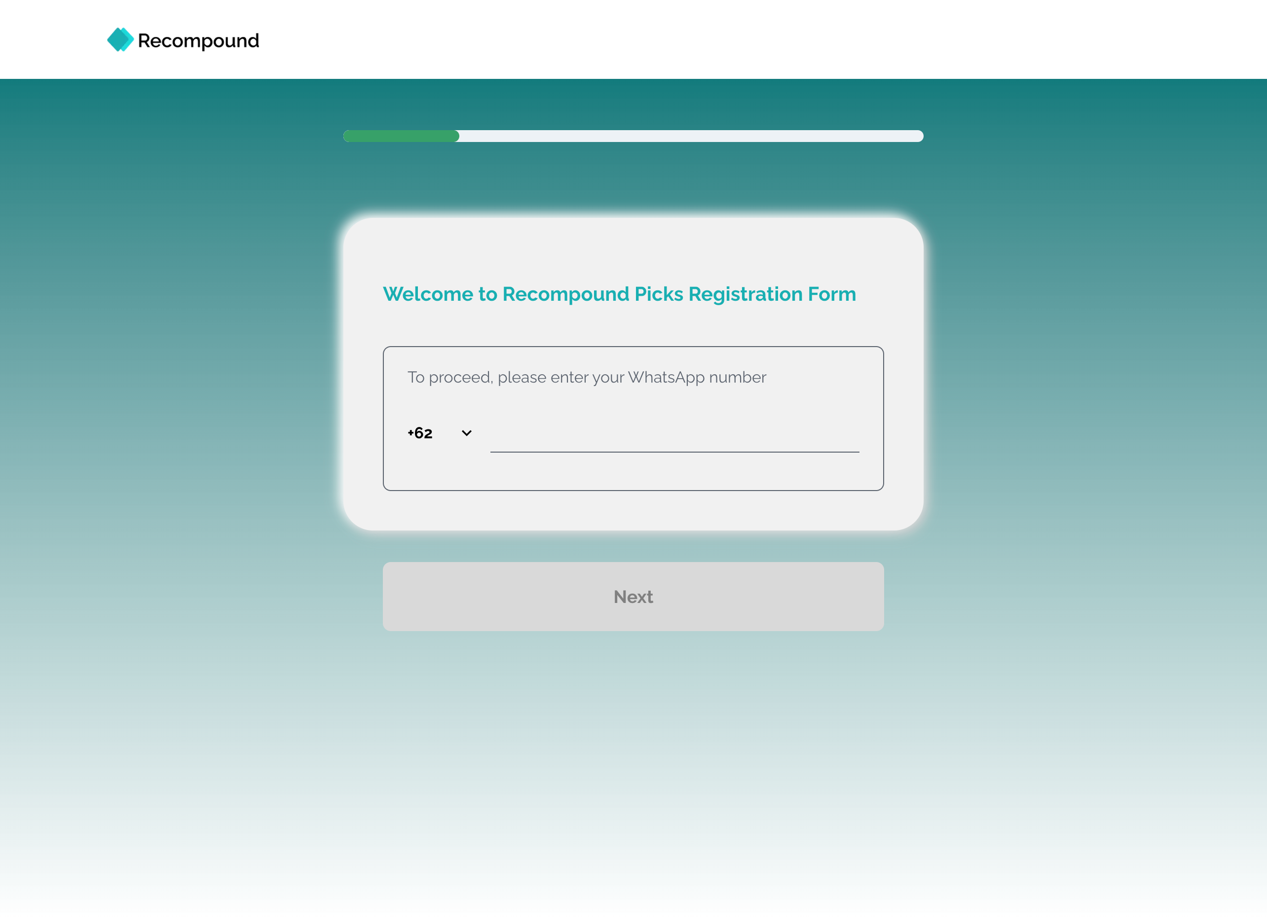 Picks Registration Page